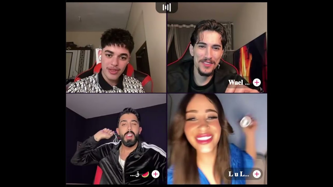 احمد وليد كيست مع طارق ووائل رباعي مع لولو توصف كل شب بثلاث كلمات وطارق بعرها وجابو العيد