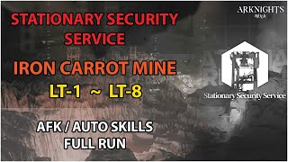 [Arknights] SSS Iron Carrot Mine AFK / Auto Skills Guide Full Run | Stationary Security Service