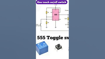 one touch on/off switch 555 ic #shorts #electronics #micro #switch #entertainment