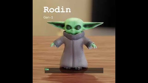 Rodin Gen-1, a new generative AI model that can create 3D models from text descriptions #3d #genai