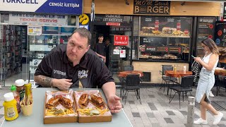 I tried My MOMS STEAK Burger!