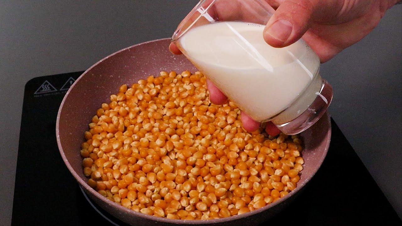Mélangez du pop-corn avec du lait et laissez-vous surprendre par le résultat !