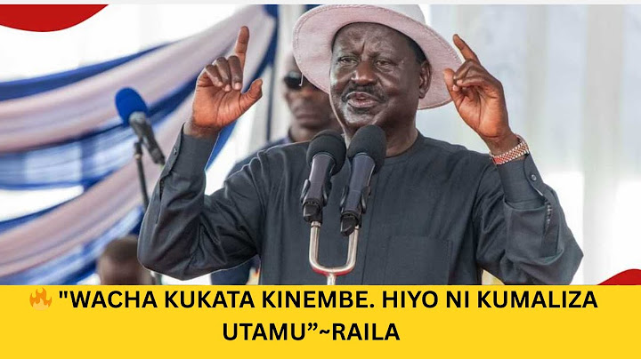 WACHA KUKATA KINEMBE. HIYO NI KUMALIZA UTAMU