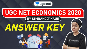 5:00 PM - NTA UGC NET 2020 | Economics by Simranjit Kaur | Answer Key