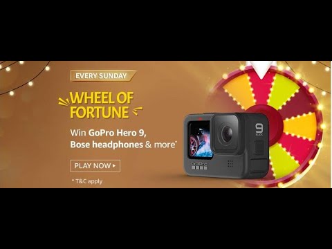 Amazon Wheel Of Fortune Quiz Answers 24th Jan 2021: Win Go Pro Hero 9 And Bose Headphones