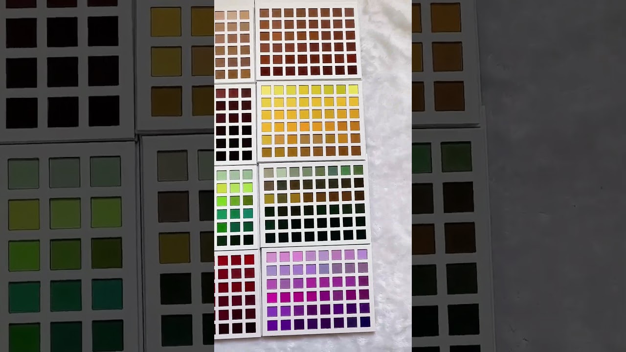 ✨Multi-chrome,duo chrome,glitter,shimmer,matte,more than1000formulas upgraded eyeshadow color cards💥