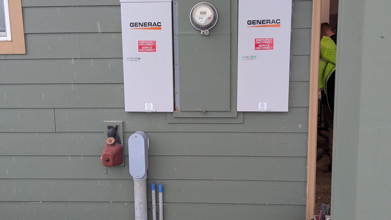 Install Generac Com 48kW Generac liquid cooled generator install. - YouTube