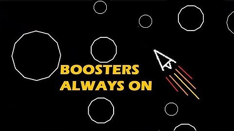 AI learns to play asteroids when boosters are locked on full