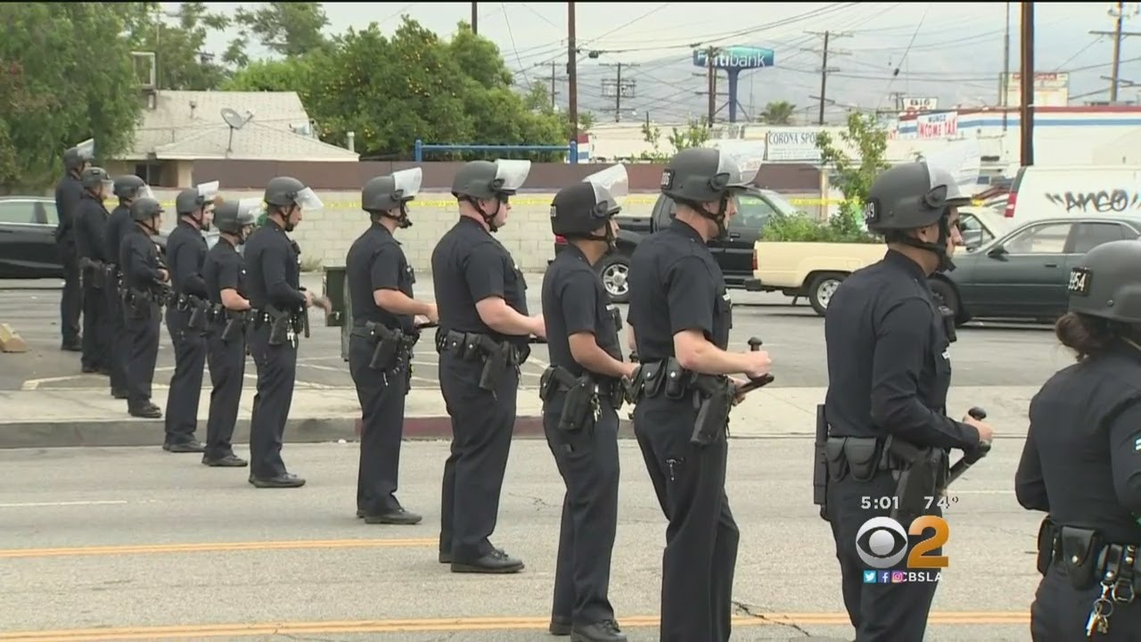 LAPD In Riot Gear Puts Kibosh On Reveling After Mexico's World Cup Win ...