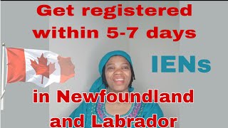 Internationally educated nurses to get registered within 57 days in Newfoundland and Labrador.