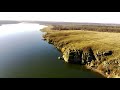 Полет 4K, вдоль берега Бердянского водохранилища, с Радивоновка 19 02 2022