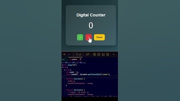 Mini Digital Counter Project using HTML CSS & JavaScript