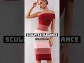 Vireous Bold Red Strap Dress, Sexy Bandage Dress #dress #formalwear #winterfashion #wintercollection