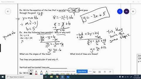 Geo 3.6 Slopes of Parallel and Perpendicular Lines