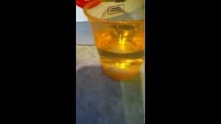 Sugar Cube Dissolving In Vinegar