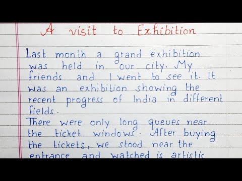 Write an essay on A Visit to exhibition | Essay Writing | English