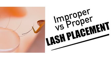 Proper vs Improper Lash Placement | Lash Extension Tips + Tutorial