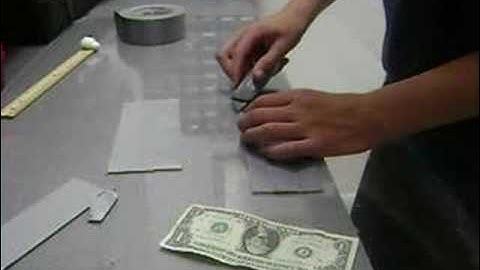 How to make a Duct tape wallet part 1