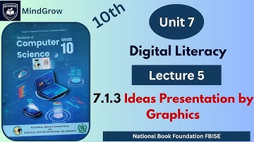 Unit 7 Digital Literacy | 7.1.3 Ideas Presentation by Graphics | Class 10 Computer | NBF