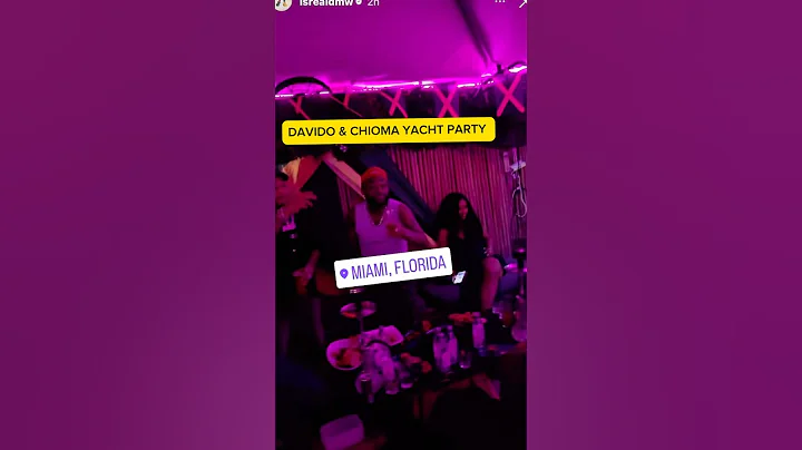 Davido And Chioma YATCH pre wedding Party in Miami #chividomiami2025