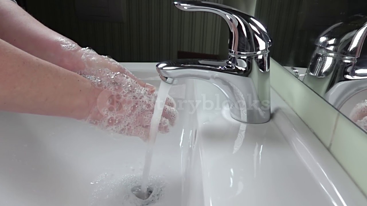 Hand washing short video/copyright free media/Hand sanitizing.