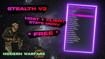 [UPDATED] 🟦 🔥STEALTH V2🔥 HOST ONLY MENU [ FREE ] - WORKING 2024 MW2 UNLOCK ALL