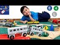 Johny Unboxes New MTA Subway Trains Toy With MTA Wooden Tracks