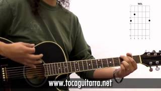 Video thumbnail of "Cómo tocar en la guitarra Un par de palabras de Hombres G"