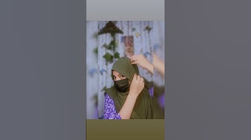 Hijab tutorial with mask style 🌸🌸hijab tutorial for school and college style