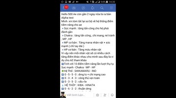 Làng Lá Phiêu Lưu Kí - Thông Tin Và Cách Cộng Tiềm Năng Cho Các Nhân Vật.