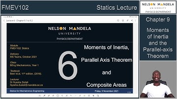 Statics Lecture 6: Moments of Inertia and the Parallel-axis Theorem