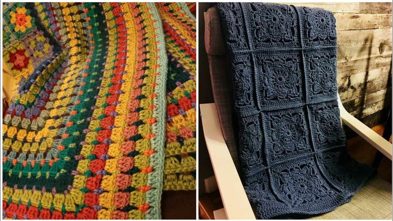 new trend of crochet blanket patterns - YouTube