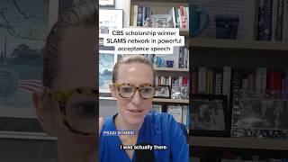 CBS scholarship winner SLAMS network in powerful acceptance speech