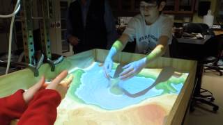 Augmented Reality Sandbox   realtime topographic contour lin