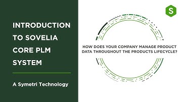 Sovelia Core for Product Lifecycle Management (PLM) - introduction