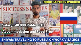 JOBS IN RUSSIA 🇷🇺 : SHIVAM TRAVELING TO RUSSIA ON WORK VISA #jobsinrussia #moscow #packingjobs