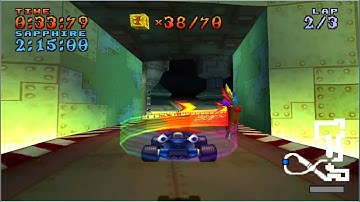 crash team racing ctr n gin labs relic race
