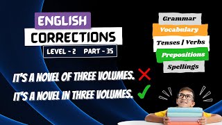 Learn English with Common Errors Level 2 Part 35 | Spotting errors | English Mistakes