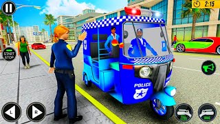 POLICE TUK TUK AUTO RICKSHAW DRIVING GAME 2020 | POLICE 🛺 DRIVING screenshot 3