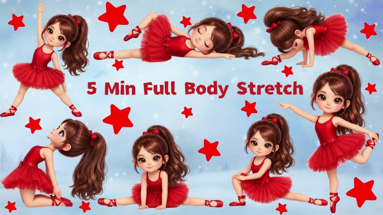 5 Minute Kids Yoga for Flexibility | Full Body Stretch for Children | Yoga with Natalie