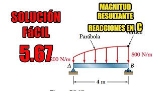 EJERCICIO 5.67 BEER | Ejercicio Resuelto Mecánica estática vectorial