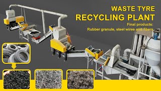 Waste Tyre Recycling Plant Tire Rubber Shredding & Recovery Line
