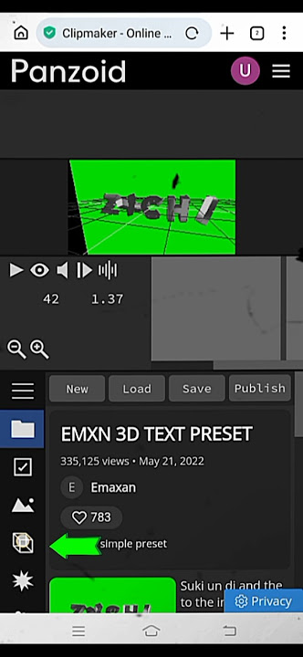 Panzoid! want ZXCHI 3D text tutorial?#tutorial#shorts
