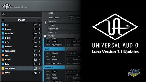 Universal Audio Luna Version 1.1 Updates - AmericanMusical.com