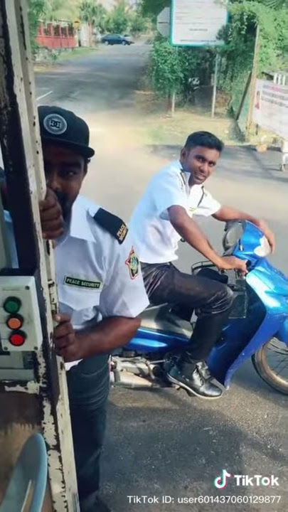 Terperanjat security melihat