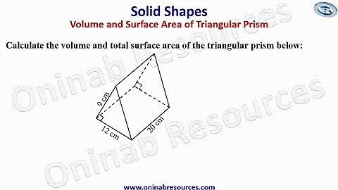 Volume and Surface Area of Triangular Prism