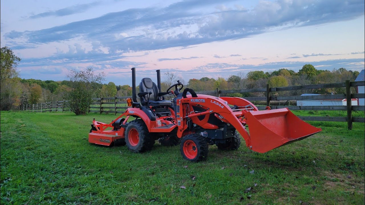 Kubota BX2380 Brush Hogging YouTube