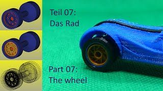 FreeCAD – Roadster model – Part 07: The wheel / Teil 07: Das Rad