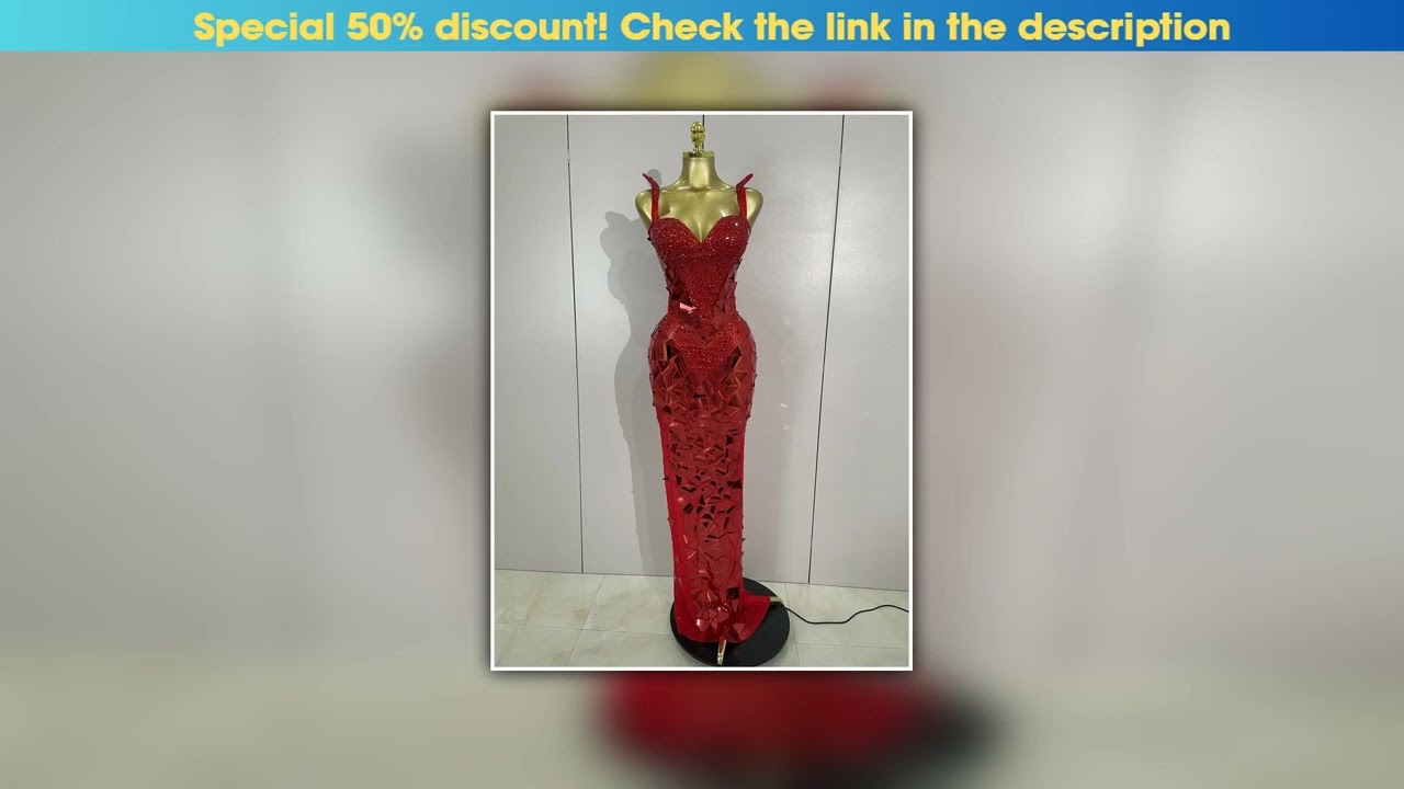 Editor’s Choice Sexy Luxury Sparkly Diamonds Mirror Sequins Mesh Transparent Long Dress Women Eveni