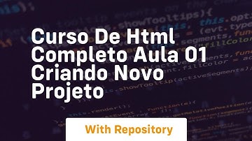 Curso de html completo aula 01 criando novo projeto